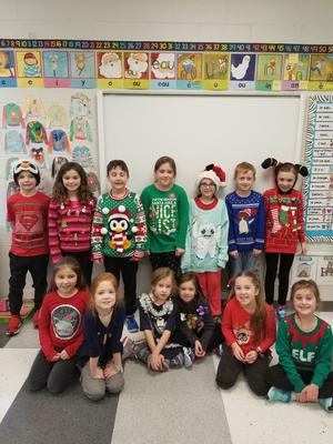 Ugly sweater clearance day at school