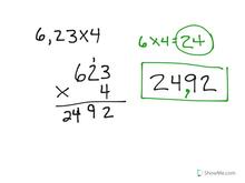 multiplying decimal by whole number