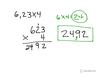 multiplying decimal by whole number